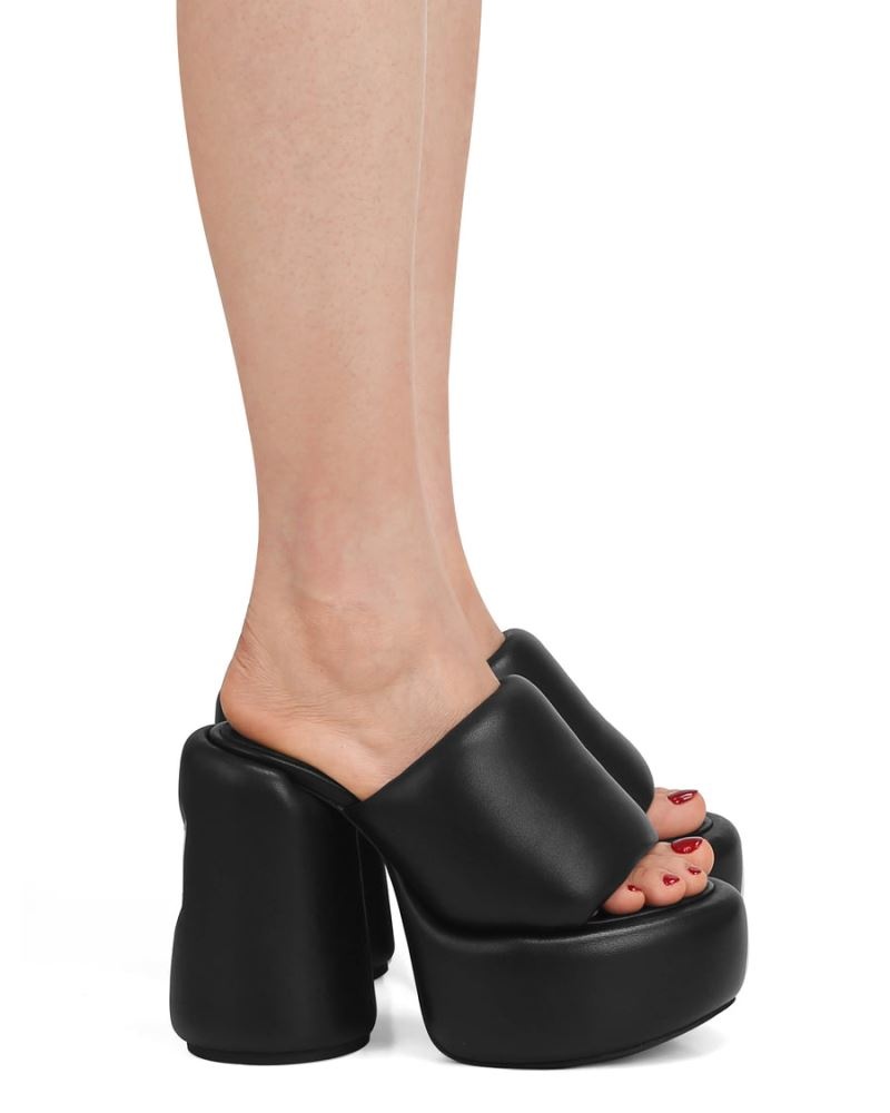 Naked Wolfe Wow Platform Szandál Női Fekete | Hungary 3492LVZUO